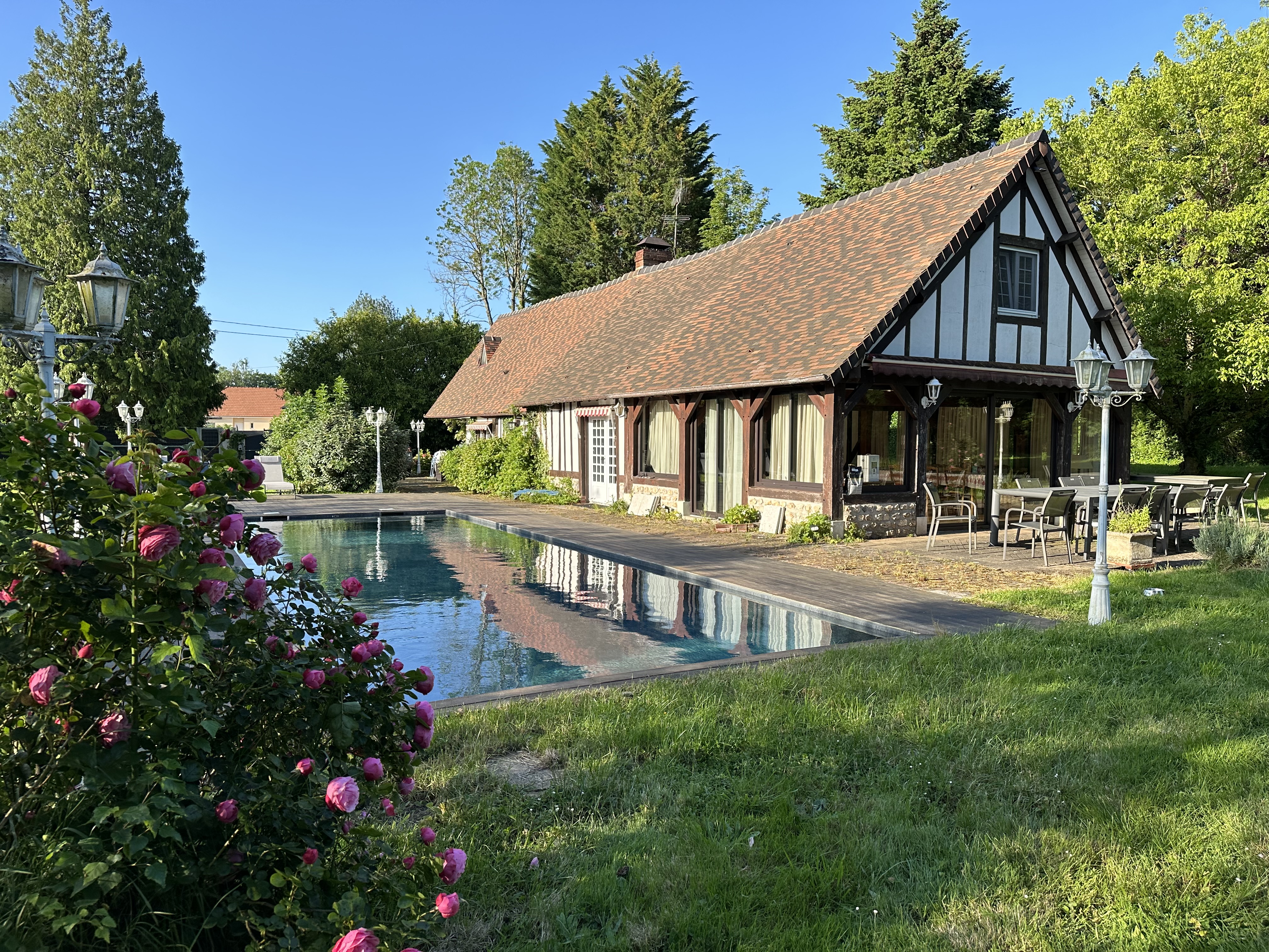 Grande piscine chauffée